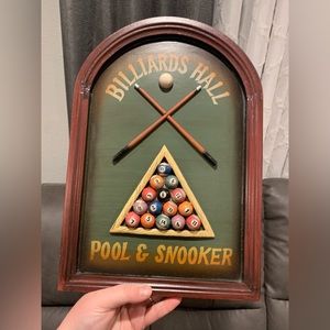 Billard hall sign
